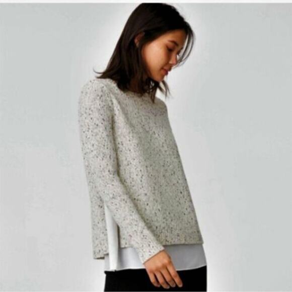 Club Monaco Kaelane Mixed Media Wool Blend Pullover Sweater Size Small - Picture 1 of 15